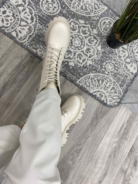 Шкіряні черевики Brandy BT123 (кремовий)