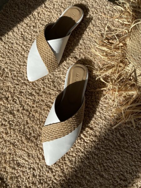 Шкіряні мюлі Belle M108 (білий)