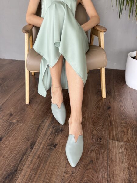 Шкіряні мюлі Passion M101 (нефрит)