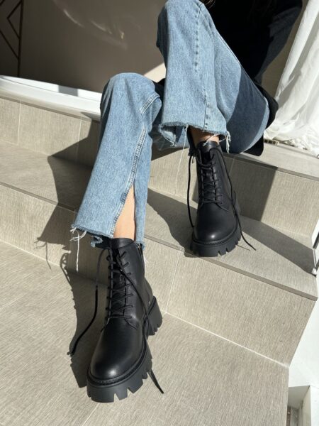 Шкіряні черевики Desire BT109 (чорний)