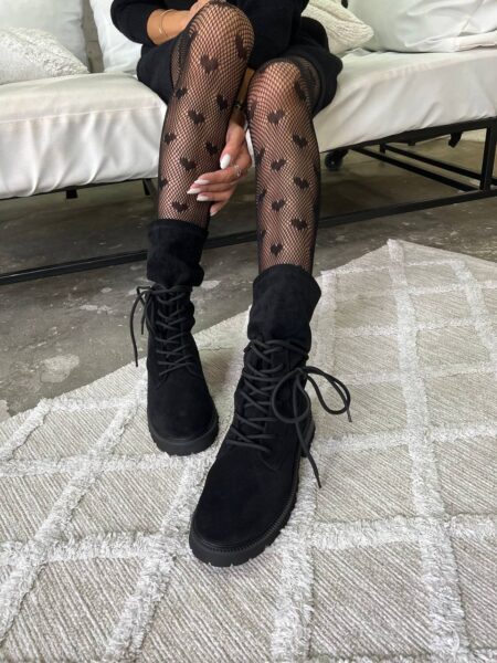 Замшеві черевики Dance New BT144Z (чорний)