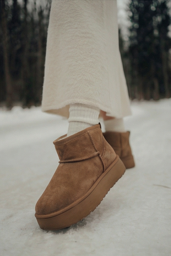 Замшеві уггі North BT150 (кориця)