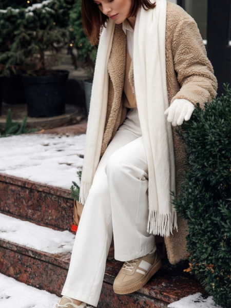 Шкіряні кеди на хутрі Chill K119W (кемел) 37 р.