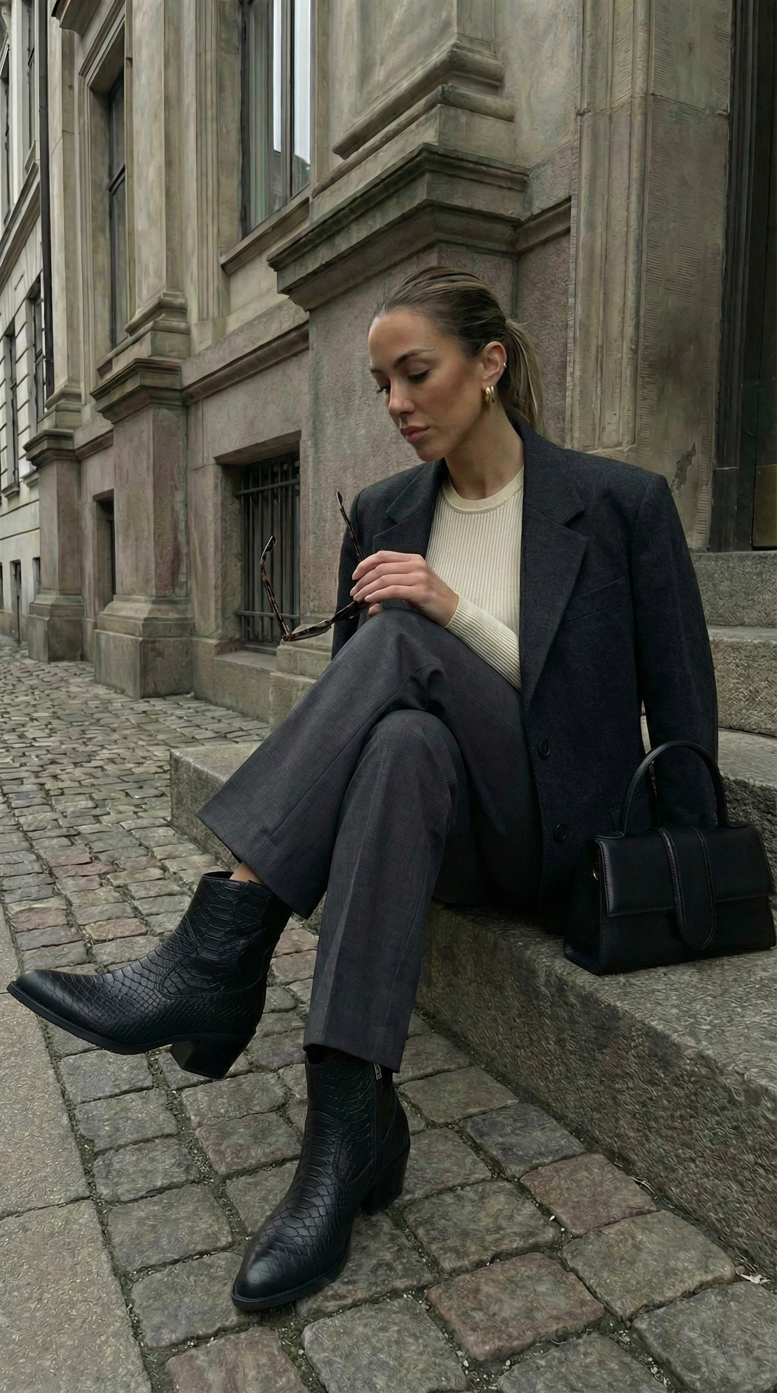 Шкіряні ковбойки Tequila BT132 (чорний пітон)