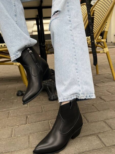 Шкіряні ковбойки Tequila BT132 (чорний)