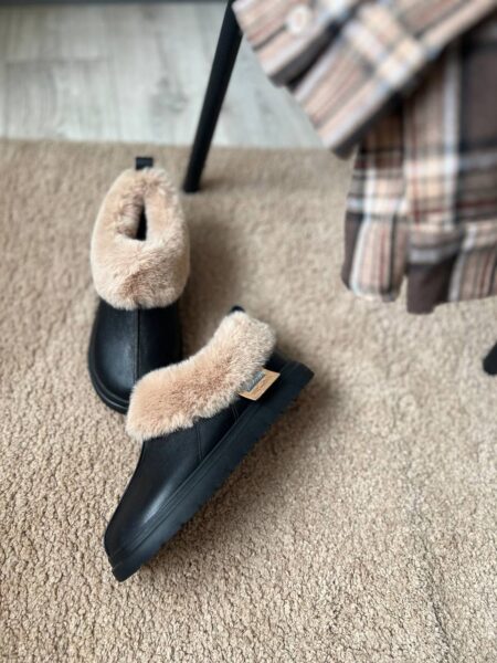 Зимові шкіряні уггі Kitty BT156W (чорний)