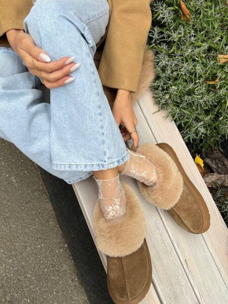 Зимові замшеві уггі Kitty BT156W (кориця)