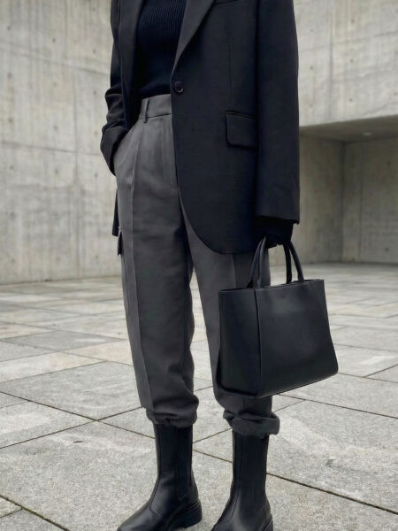 Шкіряні черевики-челсі Dilara BT151 (чорний)