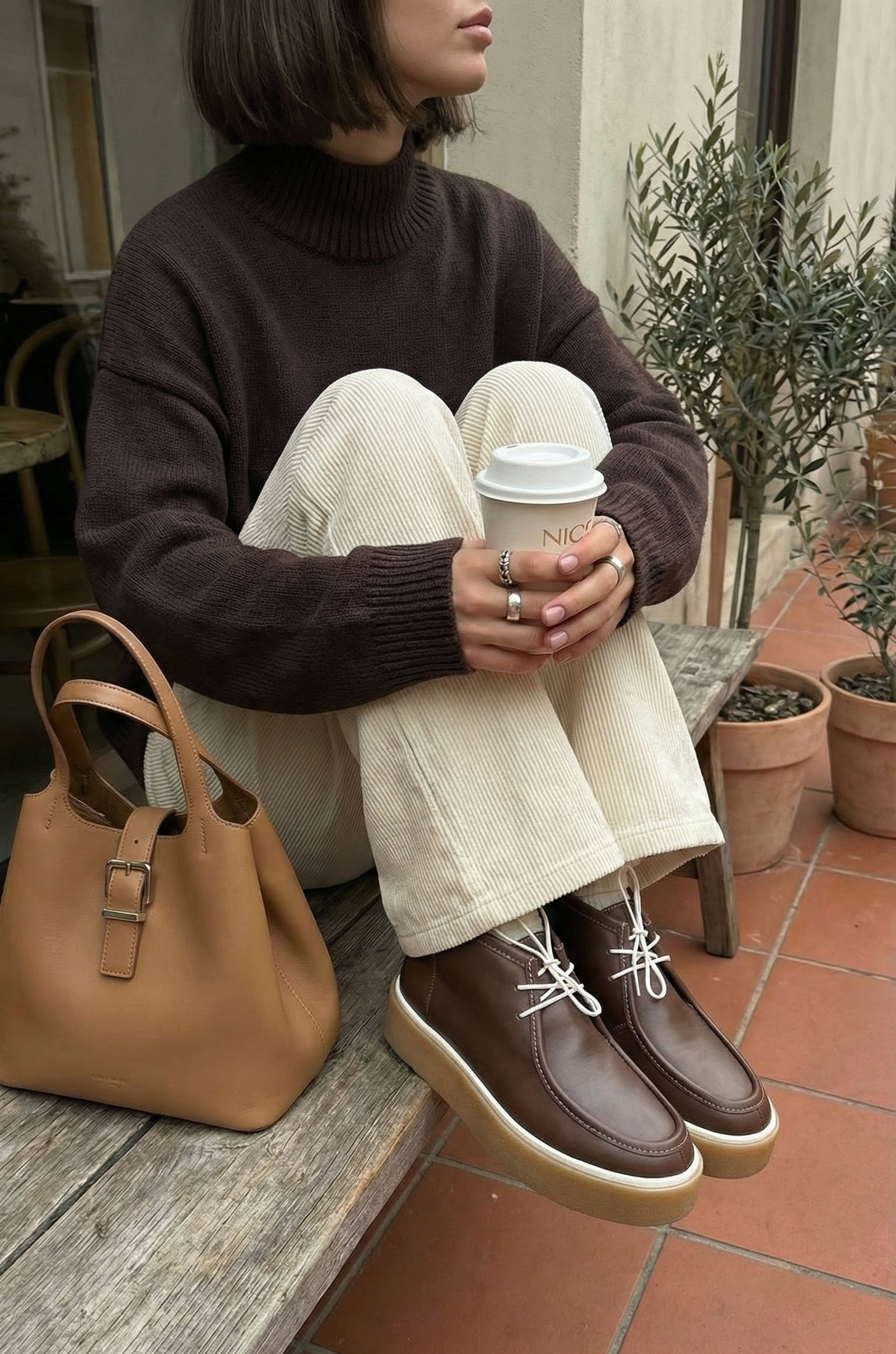 Шкіряні напівчеревики Tiffany BT154 (шоколад)