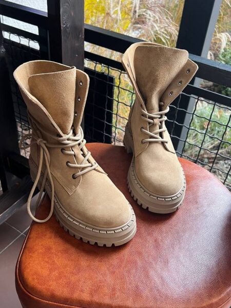 Замшеві черевики Rihanna BT155 (кемел)