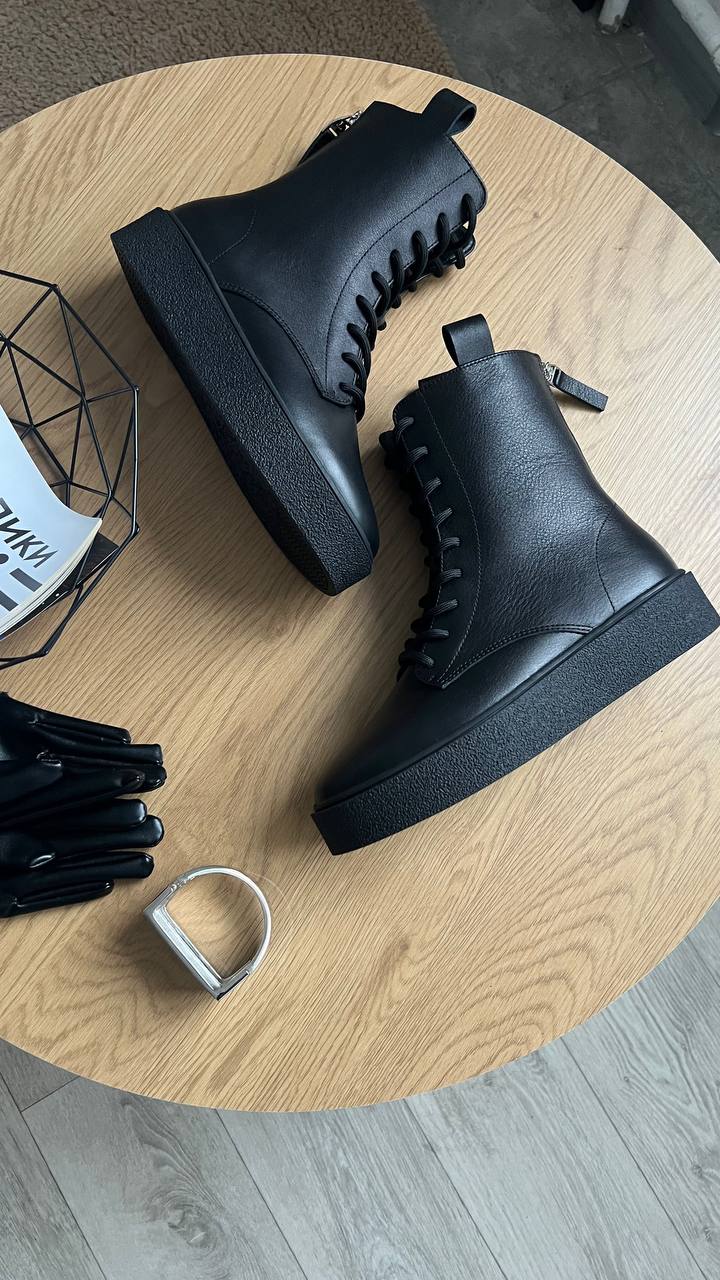 Шкіряні черевики Kerry BT158 (чорний)