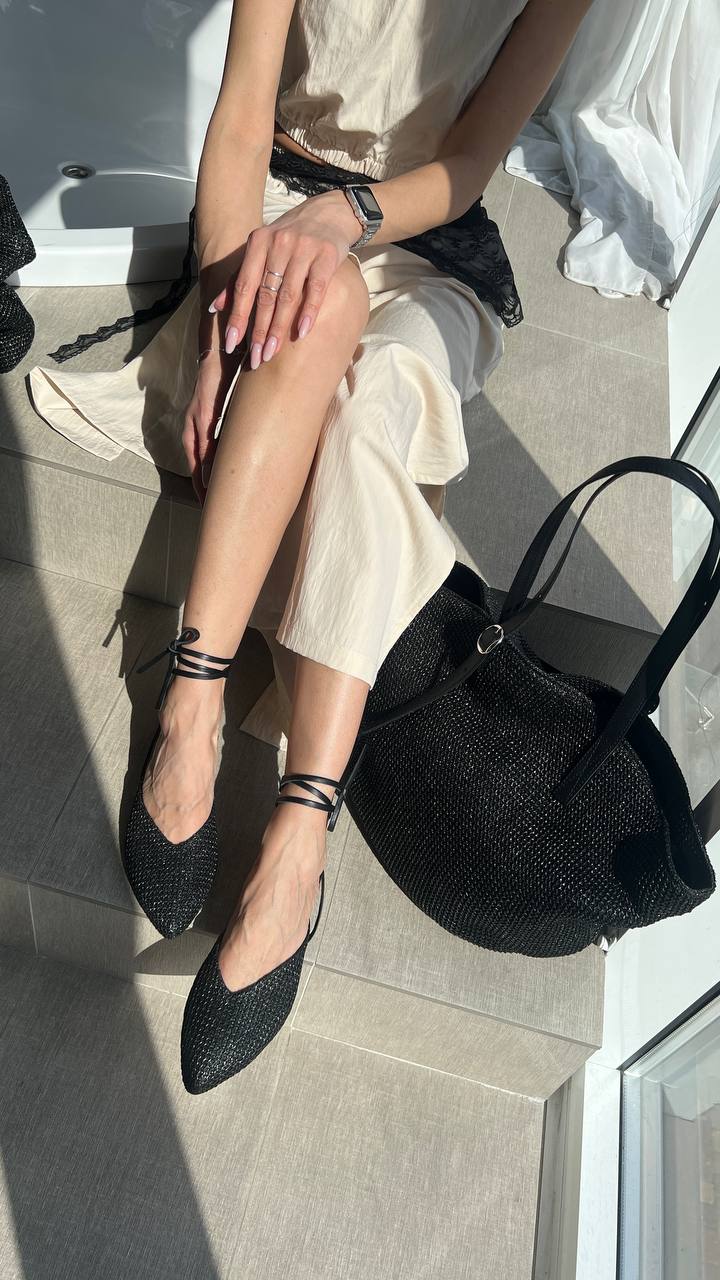 Шкіряні мюлі Solomia M112 (чорний)