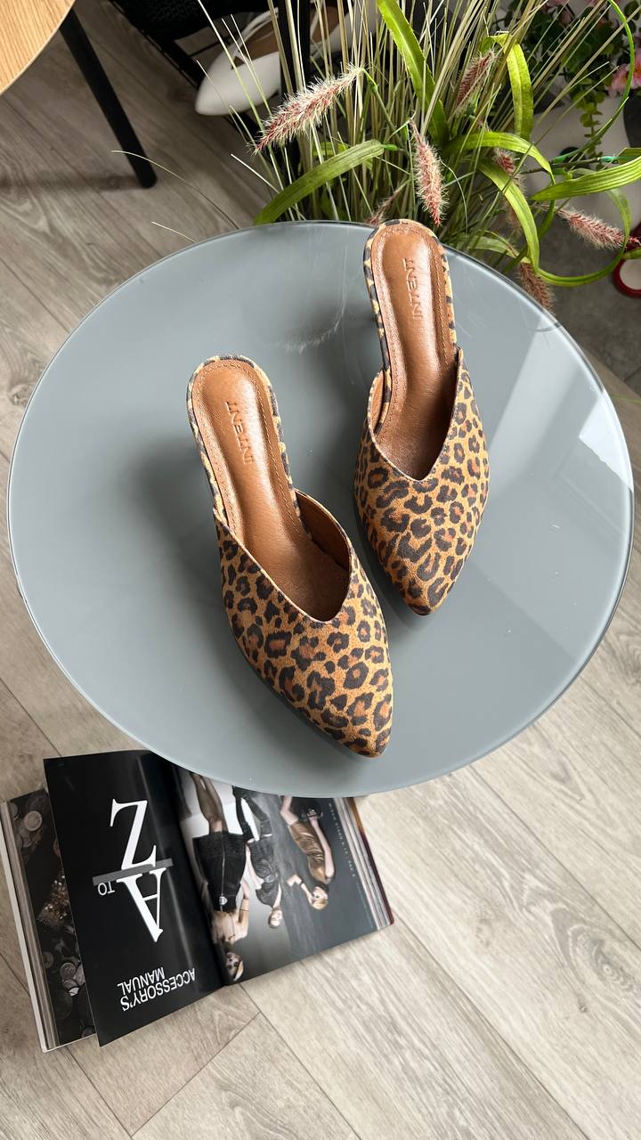 Замшеві мюлі-шльопанці Flora M115 (лео4)